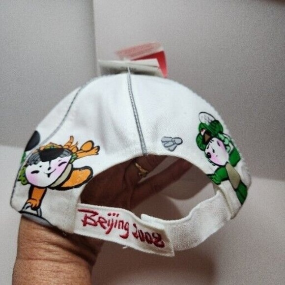 Beijing China 2008 FUWA Olympics Strapback Hat Cap Embroidered Logos Kids Sports - Picture 5 of 12